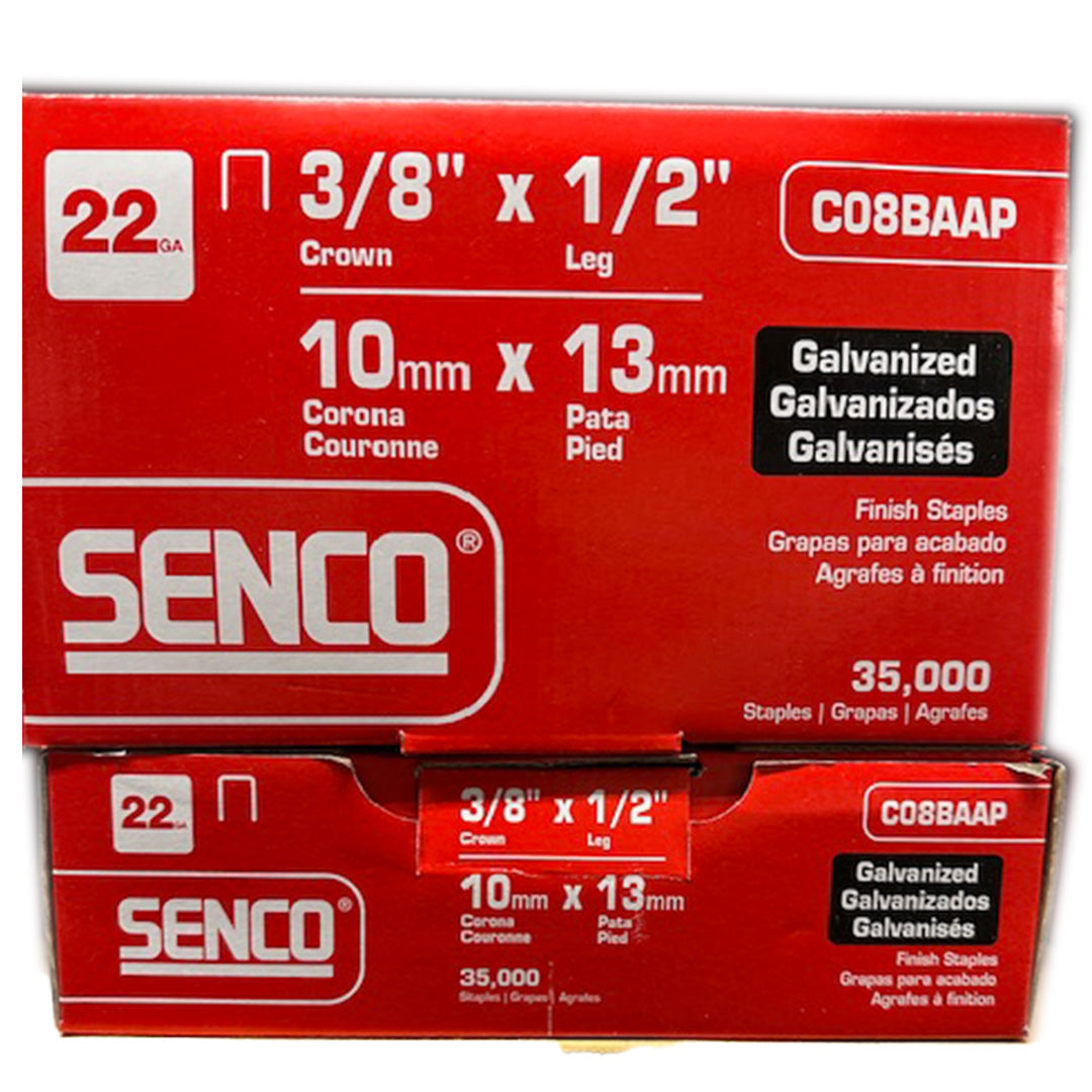 SENCO STAPLES-C SERIES 3/8" CROWN/ FINE WIRE 22-GAUGE