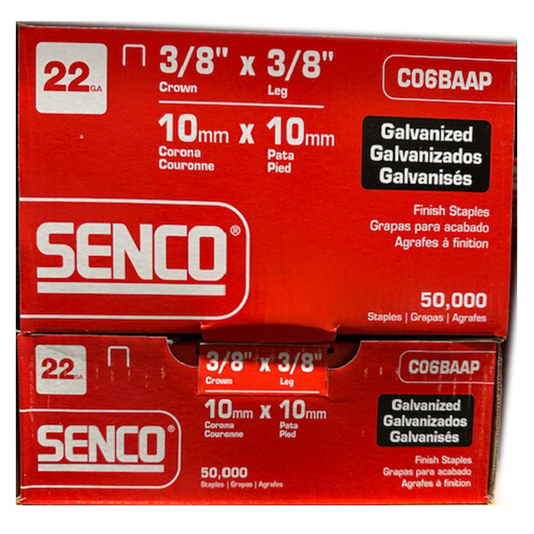 SENCO STAPLES-C SERIES 3/8" CROWN/ FINE WIRE 22-GAUGE