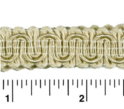 #9940 SCROLL GIMP 1/2" WIDE (36 YD BOLT, COLORS A-E)