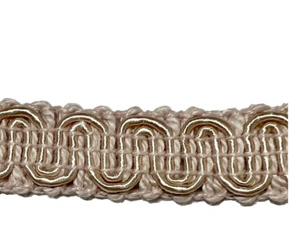 #9940 SCROLL GIMP 1/2" WIDE (36 YD BOLT, COLORS A-E)