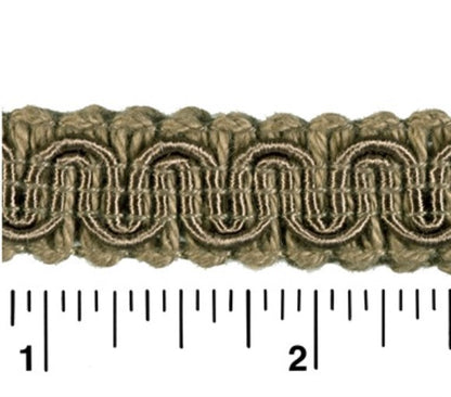 #9940 SCROLL GIMP 1/2" WIDE (36 YD BOLT, COLORS A-E)