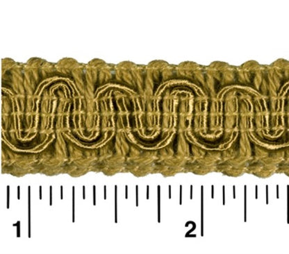 #9940 SCROLL GIMP 1/2" WIDE (36 YD BOLT, COLORS A-E)