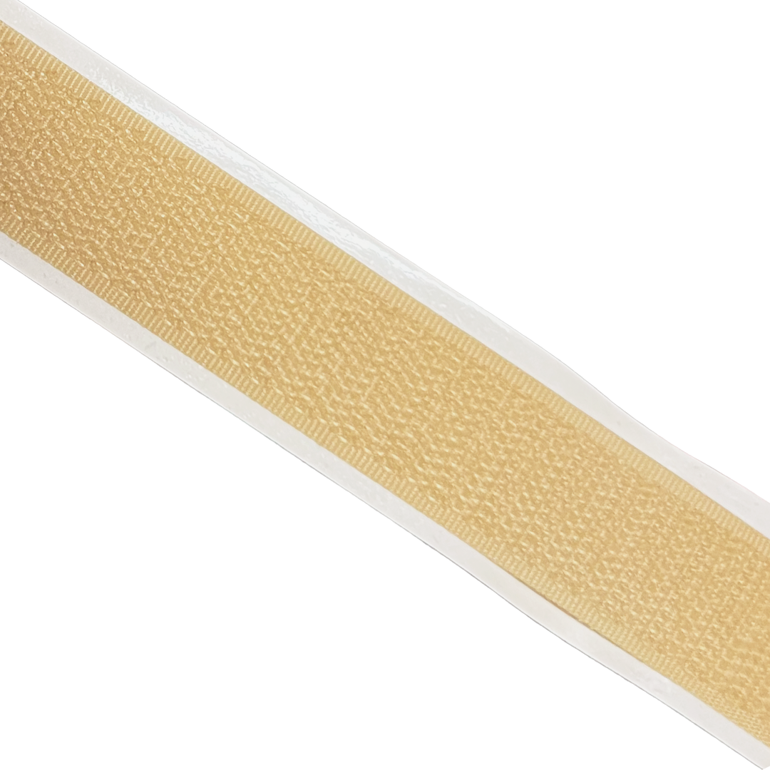 PRESSURE SENSITIVE BEIGE HOOK & LOOP