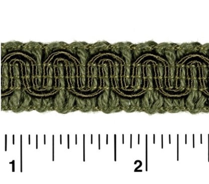 #9940 SCROLL GIMP 1/2" WIDE (36 YD BOLT, COLORS L-P)