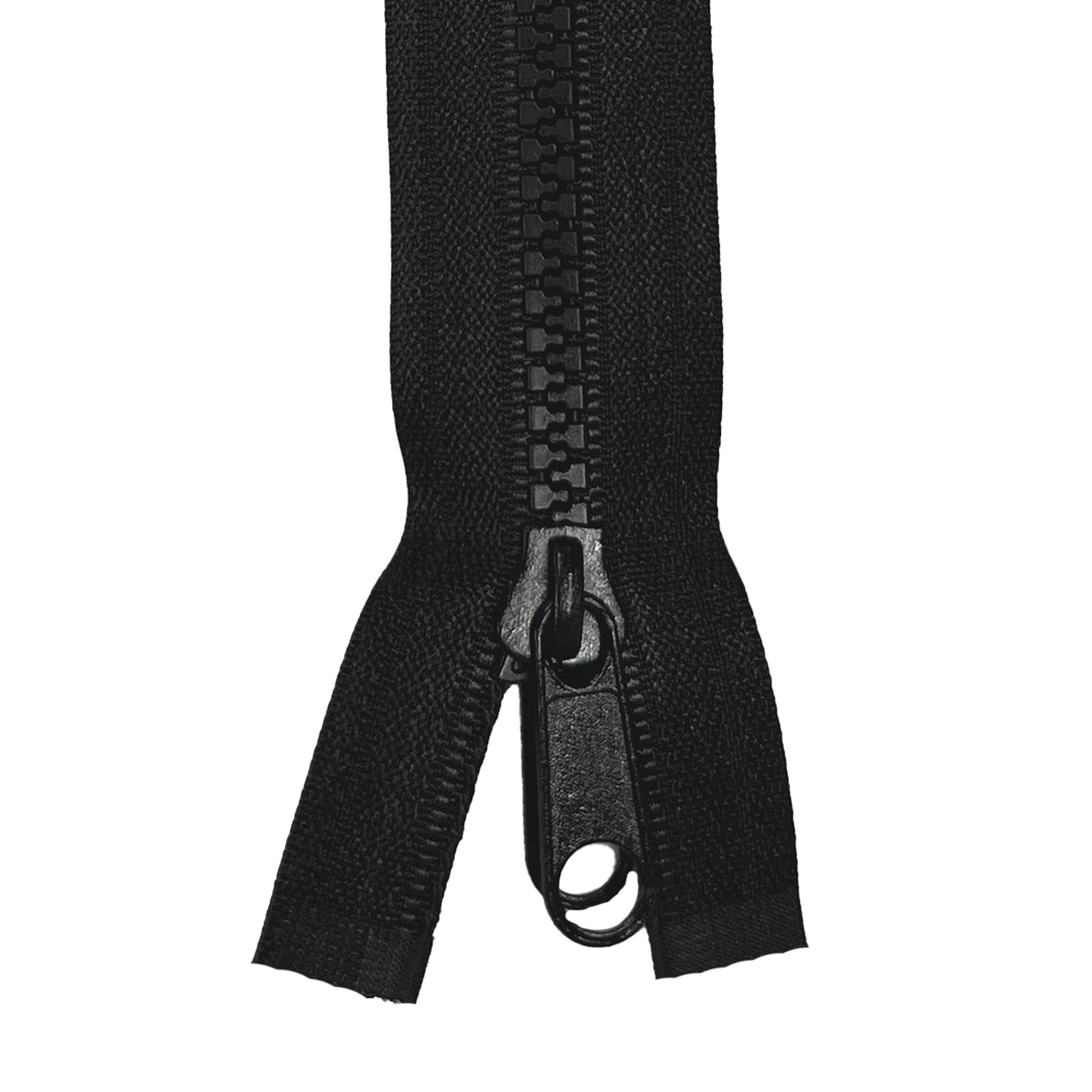 MARINE SEPERATING ZIPPER #5 BLACK 1-1/4