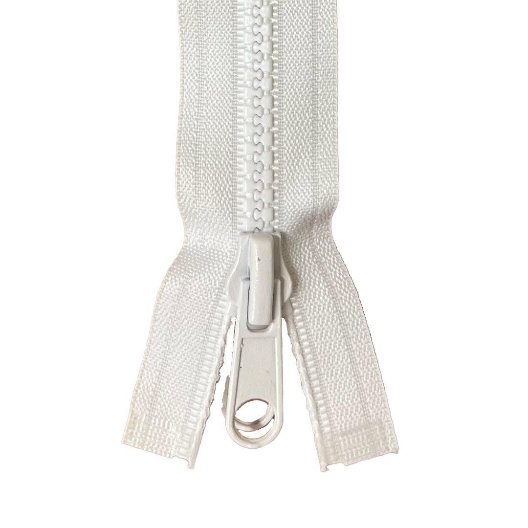 MARINE SEPERATING ZIPPER #10 WHTE 1-3/4" WIDE