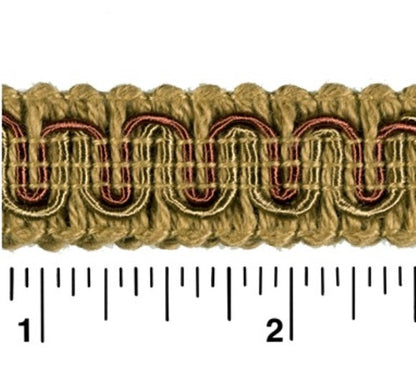 #9940 SCROLL GIMP 1/2" WIDE (36 YD BOLT, COLORS L-P)