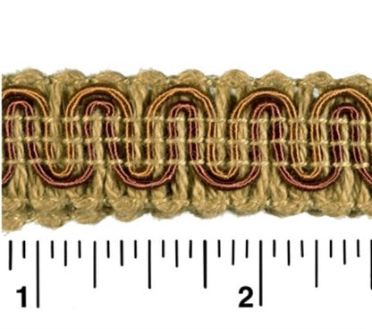 #9940 SCROLL GIMP 1/2" WIDE (36 YD BOLT, COLORS L-P)