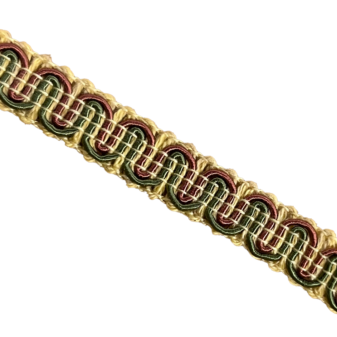 #9940 SCROLL GIMP 1/2" WIDE (36 YD BOLT, COLORS L-P)