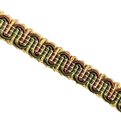 #9940 SCROLL GIMP 1/2" WIDE (36 YD BOLT, COLORS L-P)