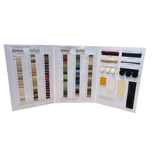 #9940 SCROLL GIMP 1/2" WIDE SAMPLE CHART