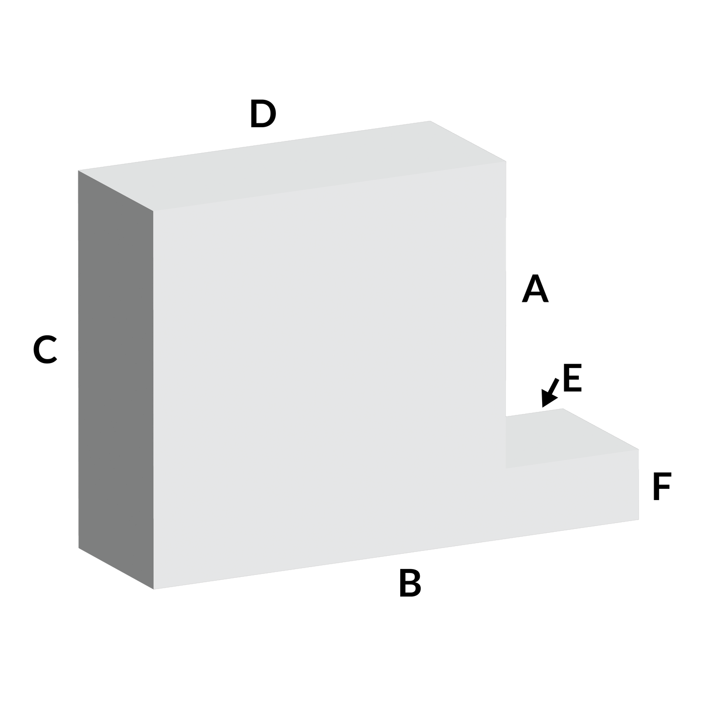 Custom Foam: "L" Cushion