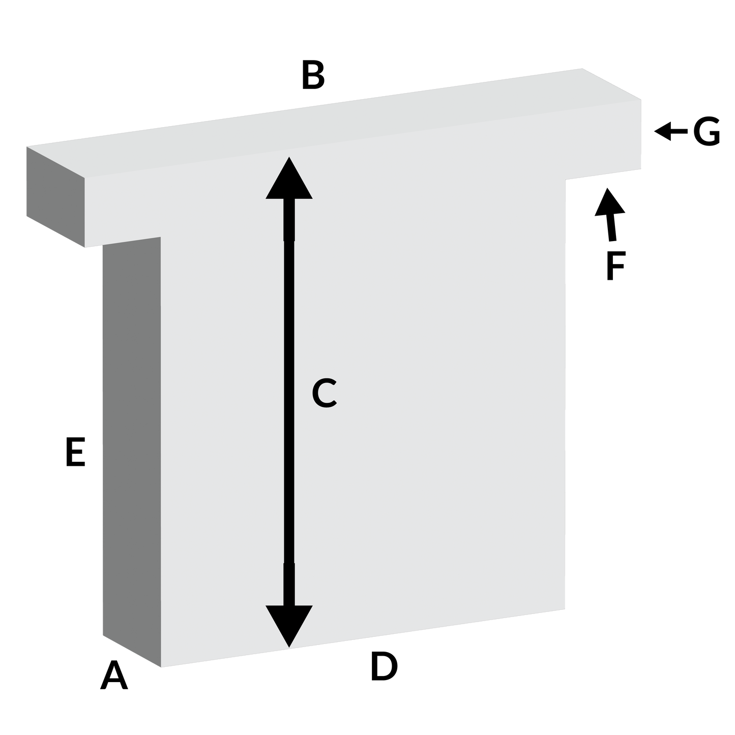 Custom Foam: "T" Cushion