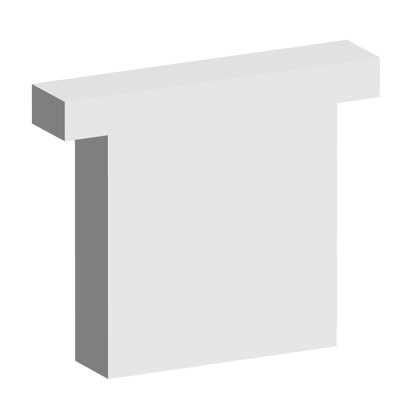 Custom Foam: "T" Cushion