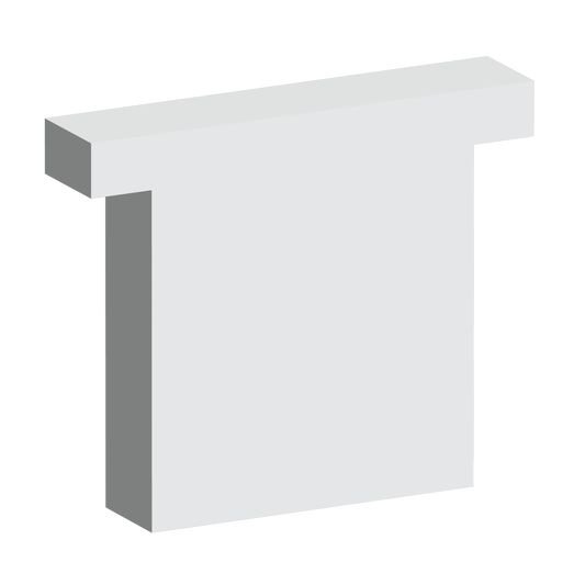 Custom Foam: "T" Cushion