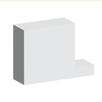 Custom Foam: "L" Cushion