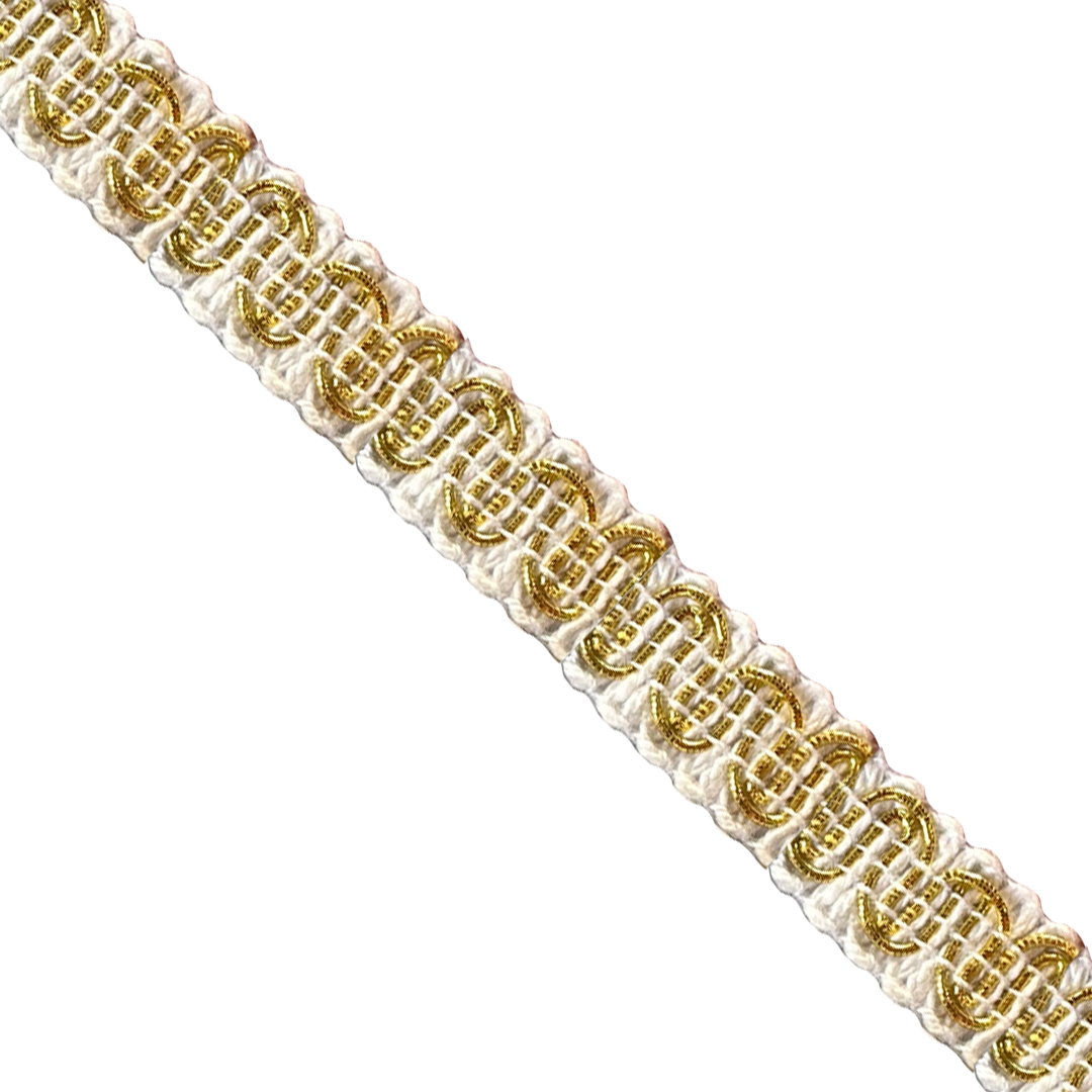 #9940 SCROLL GIMP 1/2" WIDE (36 YD BOLT, COLORS R-Y)