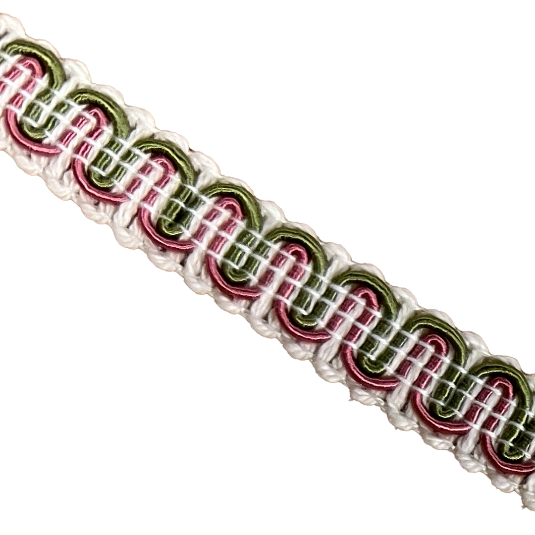 #9940 SCROLL GIMP 1/2" WIDE (36 YD BOLT, COLORS R-Y)