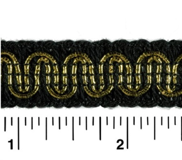 #9940 SCROLL GIMP 1/2" WIDE (36 YD BOLT, COLORS R-Y)